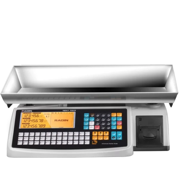 ترازوی پرینتردار بدون علمک رادین مدل NEX-B -RFID