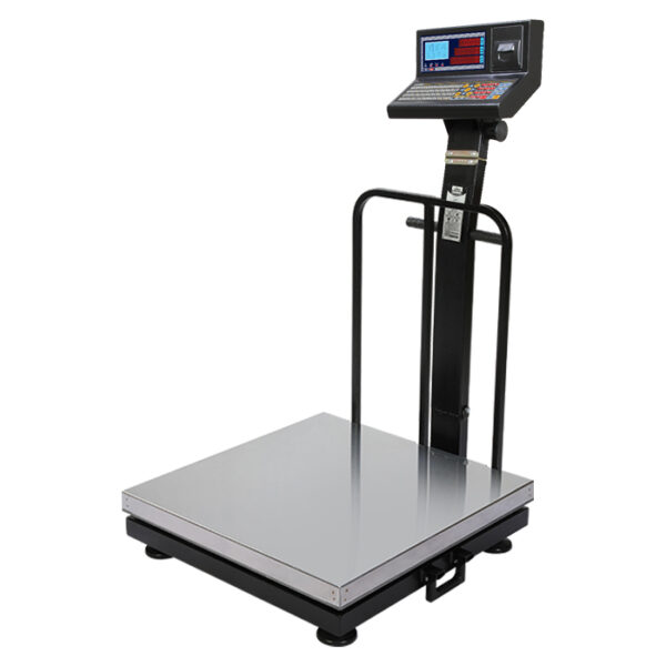 باسکول محک 500 کیلویی مدل 13000 پلاس پرینتردار سینی استیل