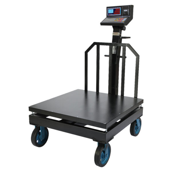 باسکول محک 1500 کیلویی مدل 13000 پلاس پرینتردار سینی 120×120 سانتی ‌متر چرخدار